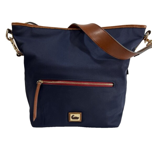 Dooney And Bourke Handbag Tote Navy Blue Purse - Picture 2 of 8